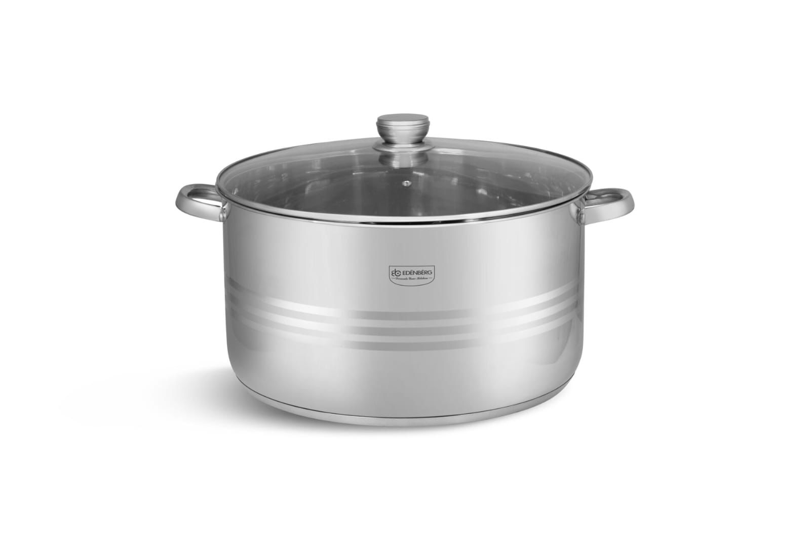 36 cm EDENBERG BIG SIZE HEAVY STAINLESS STEEL CASSEROLE